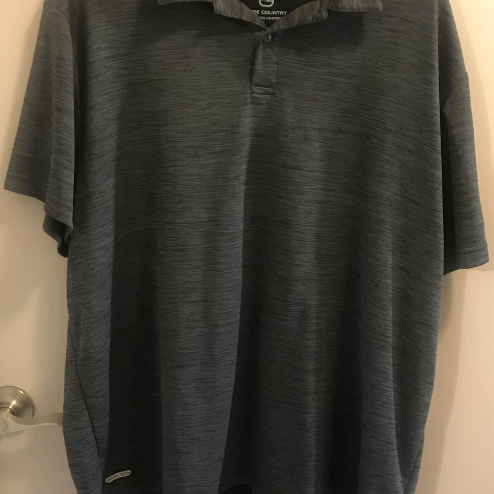 Free Country mens size XXL gray polo shirt extremely soft and comfortable